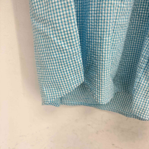 エルエルビーン L.L.Bean シアサッカー ギンガムチェック 長袖シャツ メンズ import:M