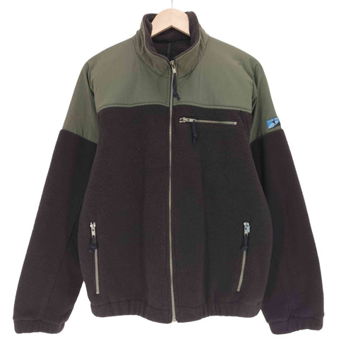 ケープハイツ cape HEIGHTS 90S USA製 ナイロン 切替 ジップアップ フリース ジャケット メンズ import:M