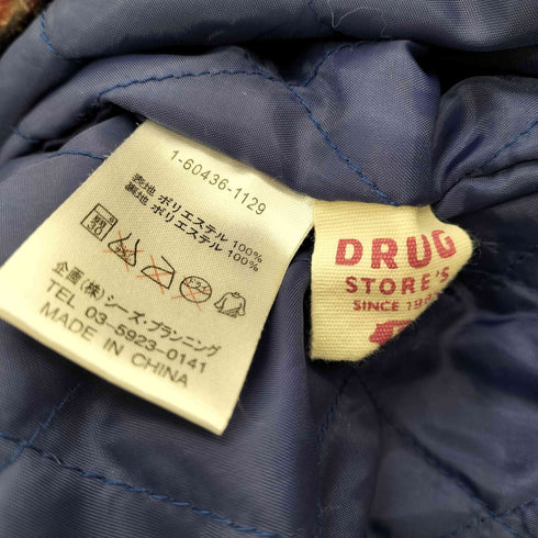 DRUG STORE'S ドラッグストアーズ ネイティブ柄 フリース ジャケット 裏地 キルティング レディース FREE