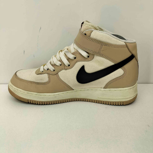 ナイキ NIKE AIR FORCE 1 MID '07 LX SHIMMER/BLACK-PALE IVORY-COCONUT MILK エアフォース 居酒屋 メンズ JPN:26