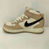 ナイキ NIKE AIR FORCE 1 MID '07 LX SHIMMER/BLACK-PALE IVORY-COCONUT MILK エアフォース 居酒屋 メンズ JPN:26