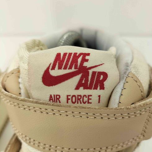 ナイキ NIKE AIR FORCE 1 MID '07 LX SHIMMER/BLACK-PALE IVORY-COCONUT MILK エアフォース 居酒屋 メンズ JPN:26