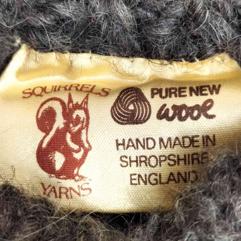 80s Squirrels Yarns イングランド製 ノルディック柄 ハンドウールニットセーター メンズ import:L