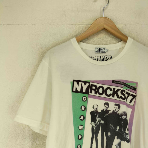 ヒステリックグラマー HYSTERIC GLAMOUR The CRAMPS ザ クランプス コラボ NY ROCKS'77 プリント 長袖 Tシャツ メンズ L