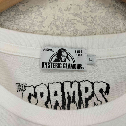 ヒステリックグラマー HYSTERIC GLAMOUR The CRAMPS ザ クランプス コラボ NY ROCKS'77 プリント 長袖 Tシャツ メンズ L