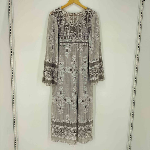 mag.by c エスニック柄 ロングワンピース インナー付 レディース FREE