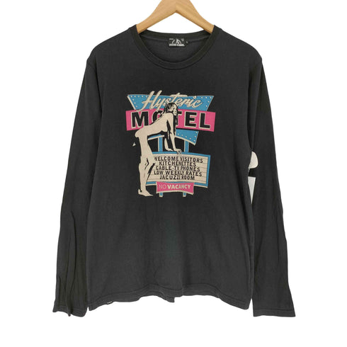 ヒステリックグラマー HYSTERIC GLAMOUR Hiss Girl ヒスガール プリント 長袖 Tシャツ メンズ L