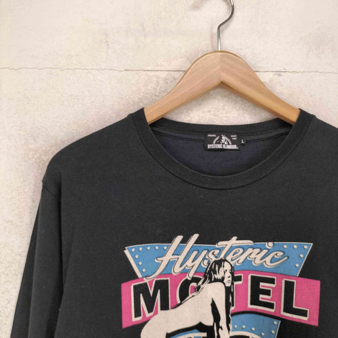 ヒステリックグラマー HYSTERIC GLAMOUR Hiss Girl ヒスガール プリント 長袖 Tシャツ メンズ L