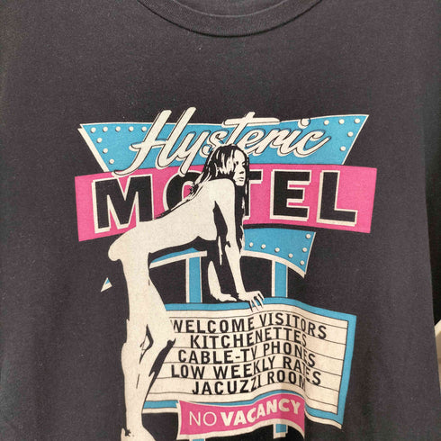 ヒステリックグラマー HYSTERIC GLAMOUR Hiss Girl ヒスガール プリント 長袖 Tシャツ メンズ L
