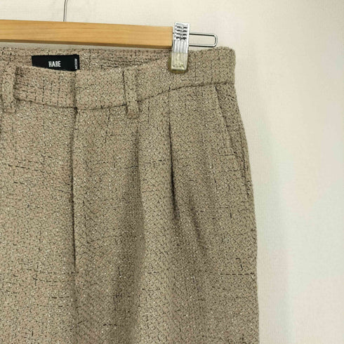 ハレ HARE ラメツイードワイドトラウザー タック入り パンツ メンズ M
