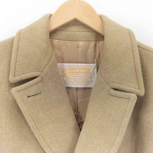 ペンドルトン PENDLETON 70s USA製 VIRGIN WOOL ウール ベルテッドガウンコート ロング レディース 10