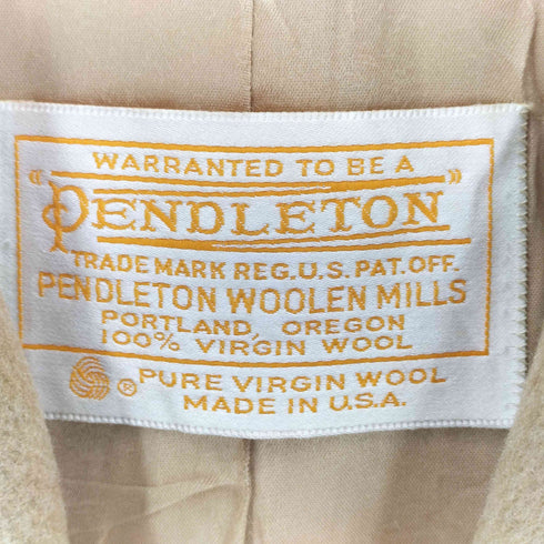 ペンドルトン PENDLETON 70s USA製 VIRGIN WOOL ウール ベルテッドガウンコート ロング レディース 10