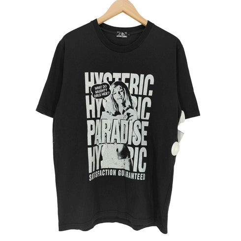 ヒステリックグラマー HYSTERIC GLAMOUR PARADIS プリント 和紙混 半袖 Tシャツ メンズ L
