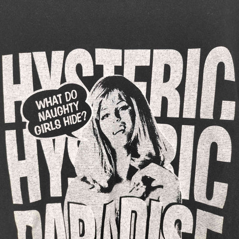 ヒステリックグラマー HYSTERIC GLAMOUR PARADIS プリント 和紙混 半袖 Tシャツ メンズ L