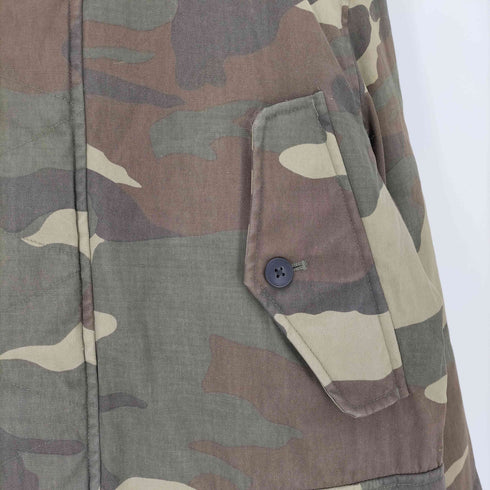ダニエルクレミュ DANIEL CREMIEUX ラクーンファー ダブルジップ 迷彩 ダウンコート メンズ import:S