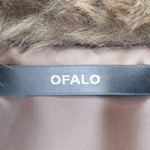 OFALO オファロ クロップド イミテーションファー ジャケット レディース import:L
