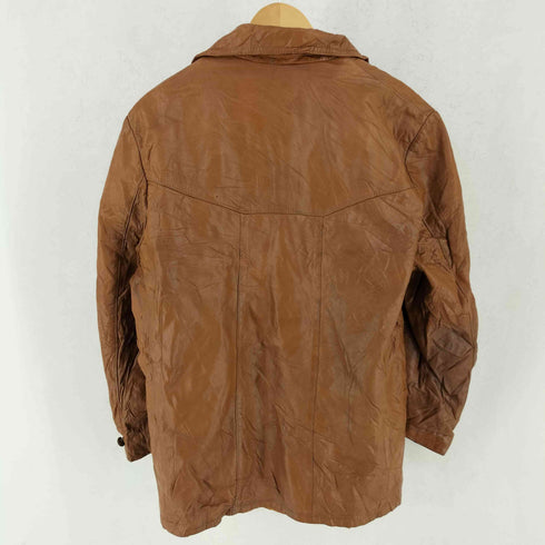 シアーズ Sears The Leather Shop 70s USA製 フリースライナー付き くるみボタン レザー カーコート メンズ 42 REG