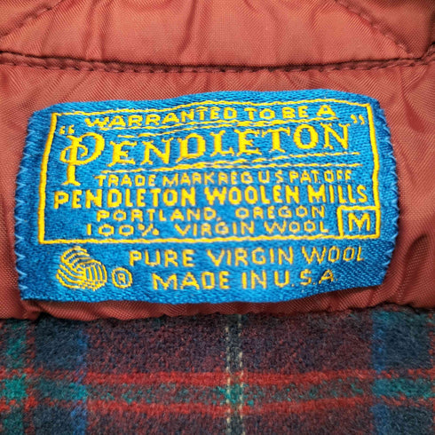 ペンドルトン PENDLETON ウール チェックシャツ レギュラーカラー メンズ import:M
