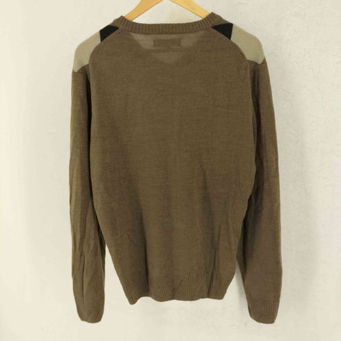 TRICOTS ST RAPHAEL アーガイル柄 アクリル Vネック ニット メンズ M