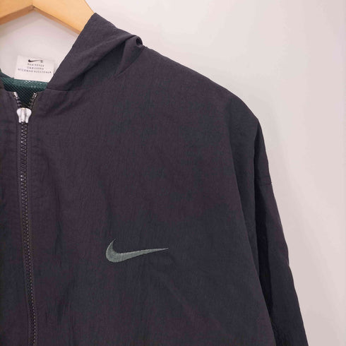 ナイキ NIKE 90S 銀タグ スウッシュロゴ ツートンカラー ナイロン アノラック パーカー メンズ L 14-16