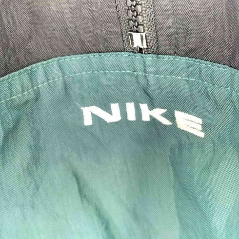 ナイキ NIKE 90S 銀タグ スウッシュロゴ ツートンカラー ナイロン アノラック パーカー メンズ L 14-16