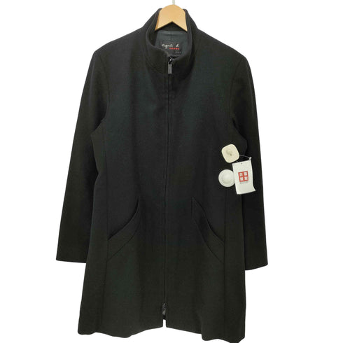 アニエスベーオム Agnes b.homme ウールカシミヤ ダブルジップ スタンドカラー コート メンズ EUR:46