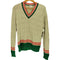 ポールスミス Paul Smith FLOWER CABLE TILDEN SWEATER Vネック ケーブル編み チルデン ニット メンズ import:M