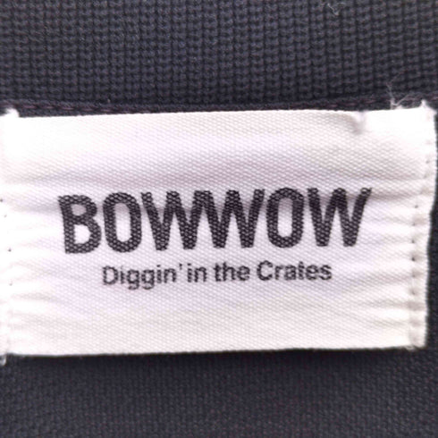 バウワウ BOWWOW ロゴ刺繍 アームライン モックネック カットソー スウェット メンズ JPN:M