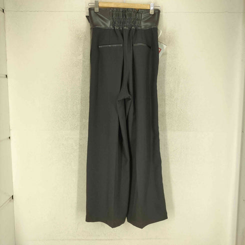 フレイアイディー FRAY I.D レザーコンビハイウエストタックパンツ レディース 0