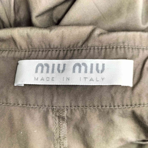 ミュウミュウ miu miu 立体ポケット ロングスリーブ シャツ レディース 38