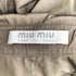 ミュウミュウ miu miu 立体ポケット ロングスリーブ シャツ レディース 38