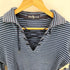 ラルフローレン RALPH LAUREN 00S ボーダー リブ編み レースアップ カットソー Y2K レディース import:M