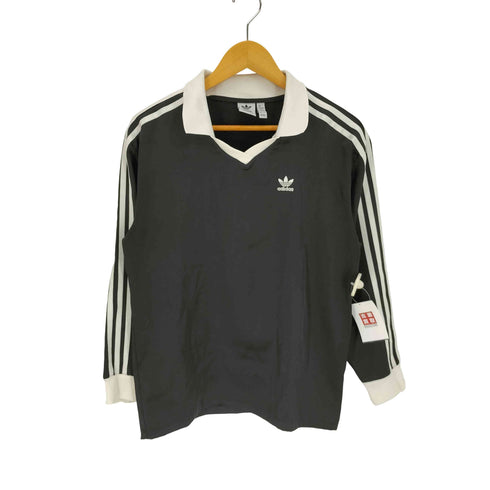 アディダスオリジナルス adidas Originals 23AW スリーストライプス サテン 長袖Tシャツ レディース import:M