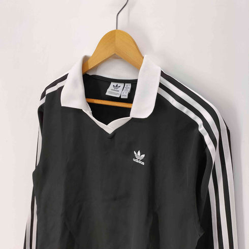 アディダスオリジナルス adidas Originals 23AW スリーストライプス サテン 長袖Tシャツ レディース import:M