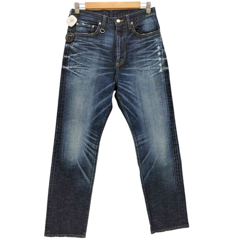 ユニフォームエクスペリメント uniform experiment MEDIUM RISE HARD DAMAGED STRETCH JEANS メンズ 29