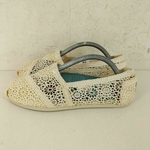 トムス TOMS Classic Natural Moroccan Crochet クラシック ナチュラル モロッカン クロシェ フラワーレース シューズ レディース US:6.5