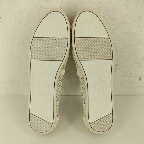 トムス TOMS Classic Natural Moroccan Crochet クラシック ナチュラル モロッカン クロシェ フラワーレース シューズ レディース US:6.5