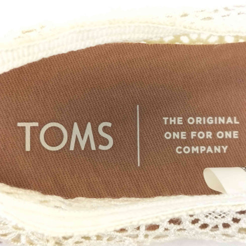 トムス TOMS Classic Natural Moroccan Crochet クラシック ナチュラル モロッカン クロシェ フラワーレース シューズ レディース US:6.5