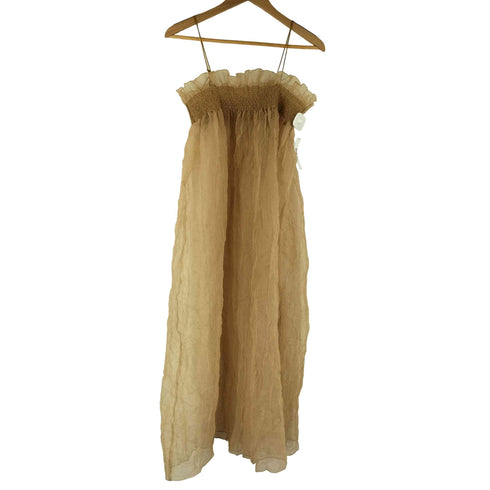 ラインヴァンド LEINWANDE Recycle Organdy Pleats Dress オーガンジーワンピース レディース FREE