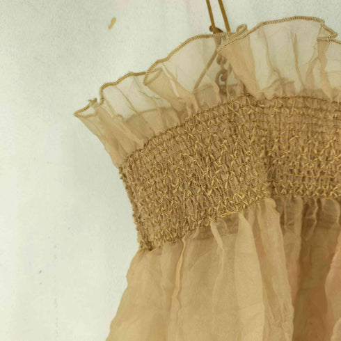 ラインヴァンド LEINWANDE Recycle Organdy Pleats Dress オーガンジーワンピース レディース FREE