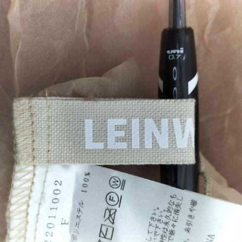 ラインヴァンド LEINWANDE Recycle Organdy Pleats Dress オーガンジーワンピース レディース FREE