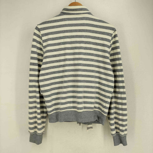 オープンワイワイ OPEN YY APPLIQUE ZIPUP JACKET アップリケ ジップアップ スウェットシャツ レディース L