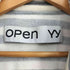オープンワイワイ OPEN YY APPLIQUE ZIPUP JACKET アップリケ ジップアップ スウェットシャツ レディース L