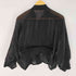 ザラ ZARA ドルマン スリーブ サテン シアー MA-1 フライト ボンバー ジャケット レディース import:M