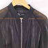 ザラ ZARA ドルマン スリーブ サテン シアー MA-1 フライト ボンバー ジャケット レディース import:M