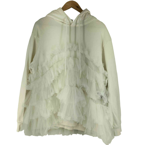 ヴィヴィアーノ VIVIANO Gathered Tulle Hoodie ギャザーチュールフーディ レディース import:M