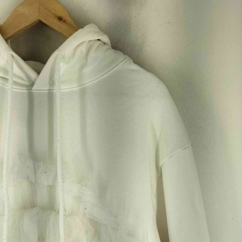 ヴィヴィアーノ VIVIANO Gathered Tulle Hoodie ギャザーチュールフーディ レディース import:M