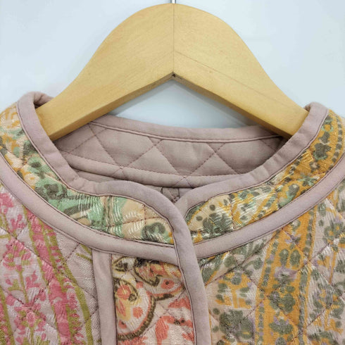 ザラ ZARA パッチワーク キルティング ジャケット レディース import:L