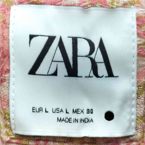 ザラ ZARA パッチワーク キルティング ジャケット レディース import:L