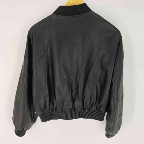 ザラ ZARA フェイクレザー ボンバージャケット MA-1 レディース import:M